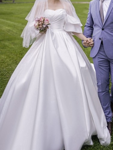 Brautkleid satin prinzessin - brautkleid,