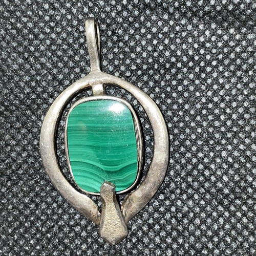 Silber anhänger mit grünen - silber,